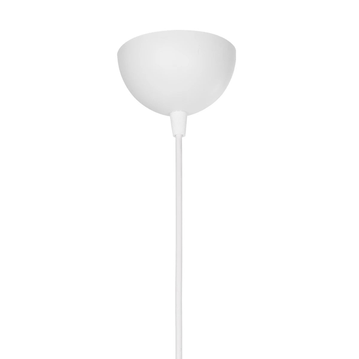 TRIANGLE 203-0165 Μοντέρνο Κρεμαστό Φωτιστικό Οροφής με Ντουί 1 x E27 AC 220-240V IP20 - Λευκό & Χάλκινο - Μ24 x Π24 x Υ22