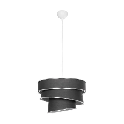 SIERA 203-0167 Μοντέρνο Κρεμαστό Φωτιστικό Οροφής με Ντουί 1 x E27 AC 220-240V IP20 - Γκρι & Ασημί - Μ38 x Π38 x Υ26