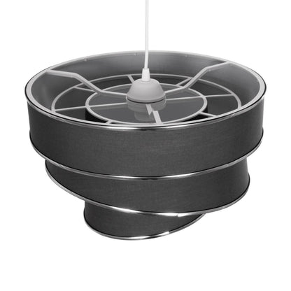 SIERA 203-0167 Μοντέρνο Κρεμαστό Φωτιστικό Οροφής με Ντουί 1 x E27 AC 220-240V IP20 - Γκρι & Ασημί - Μ38 x Π38 x Υ26