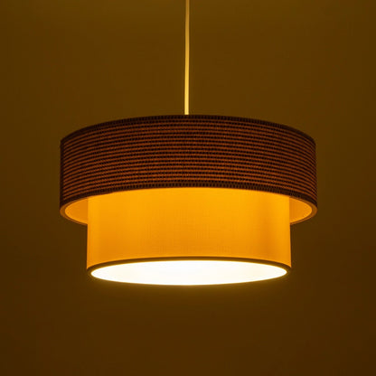 LIVA 203-0174 Μοντέρνο Κρεμαστό Φωτιστικό Οροφής με Ντουί 1 x E27 AC 220-240V IP20 - Μπεζ - Μ38 x Π38 x Υ30