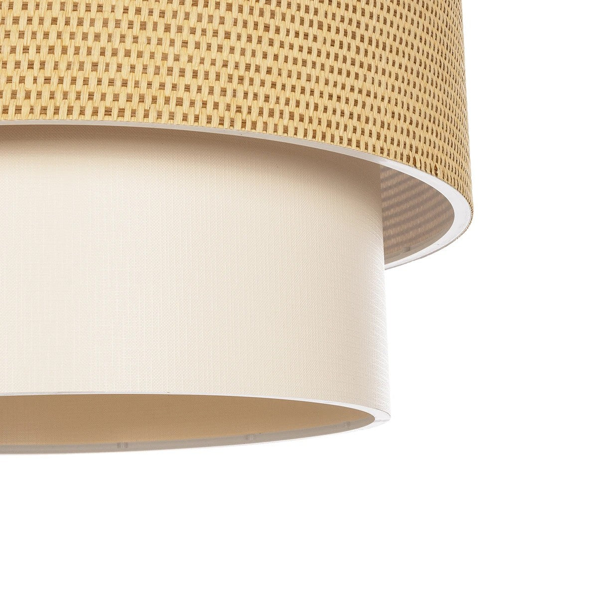 LIVA 203-0174 Μοντέρνο Κρεμαστό Φωτιστικό Οροφής με Ντουί 1 x E27 AC 220-240V IP20 - Μπεζ - Μ38 x Π38 x Υ30