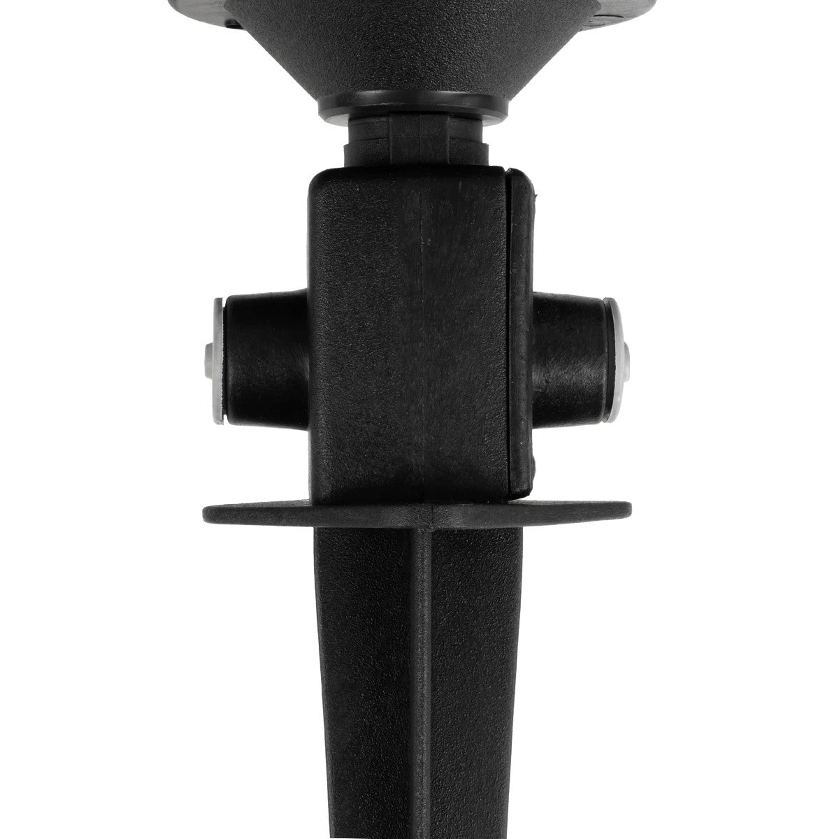 LANTERNA 203-0242 Μοντέρνο Καρφωτό Φωτιστικό Φαναράκι Μονόφωτο 1 x E27 IP44 Μαύρο & Διάφανο Πλαστικό - Μ16 x Π16 x Υ50