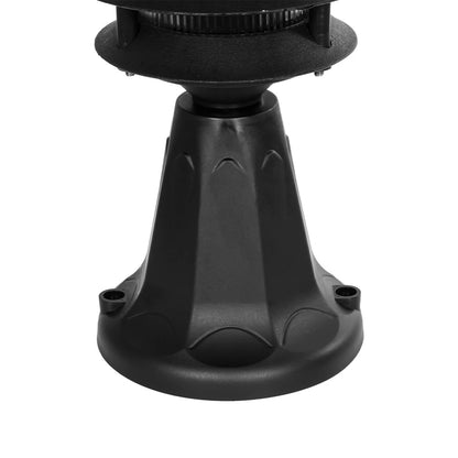 LANTERNA 203-0243 Μοντέρνο Επιδαπέδιο Φωτιστικό Φαναράκι Μονόφωτο 1 x E27 IP44 Μαύρο & Διάφανο Πλαστικό - Μ16 x Π16 x Υ35