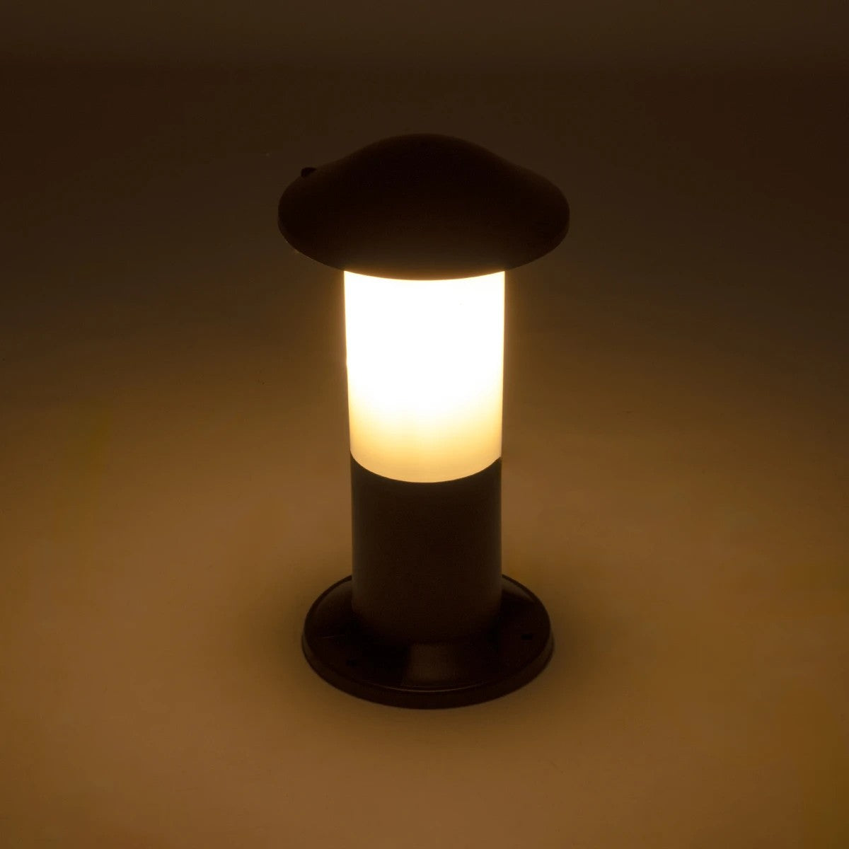 GARDENIO 203-0246 Μοντέρνο Επιδαπέδιο Φωτιστικό Κολωνάκι Κήπου Μονόφωτο 1 x E27 IP44 Μαύρο Πλαστικό - Μ17 x Π17 x Υ32