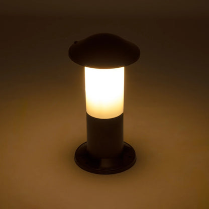 GARDENIO 203-0246 Μοντέρνο Επιδαπέδιο Φωτιστικό Κολωνάκι Κήπου Μονόφωτο 1 x E27 IP44 Μαύρο Πλαστικό - Μ17 x Π17 x Υ32