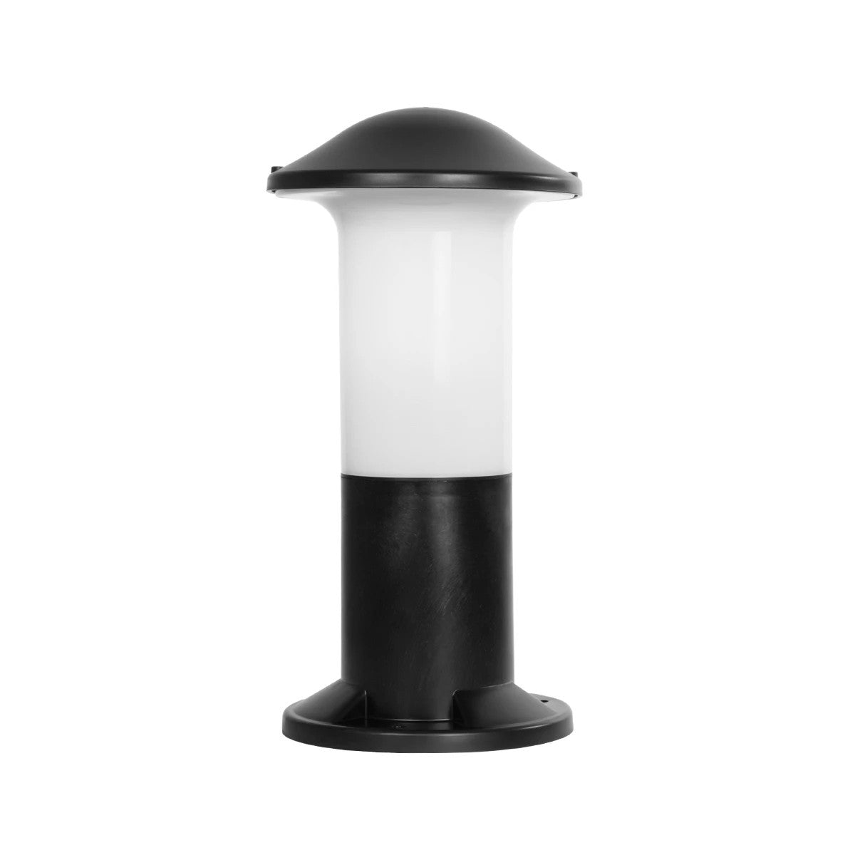 GARDENIO 203-0246 Μοντέρνο Επιδαπέδιο Φωτιστικό Κολωνάκι Κήπου Μονόφωτο 1 x E27 IP44 Μαύρο Πλαστικό - Μ17 x Π17 x Υ32