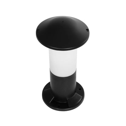 GARDENIO 203-0246 Μοντέρνο Επιδαπέδιο Φωτιστικό Κολωνάκι Κήπου Μονόφωτο 1 x E27 IP44 Μαύρο Πλαστικό - Μ17 x Π17 x Υ32