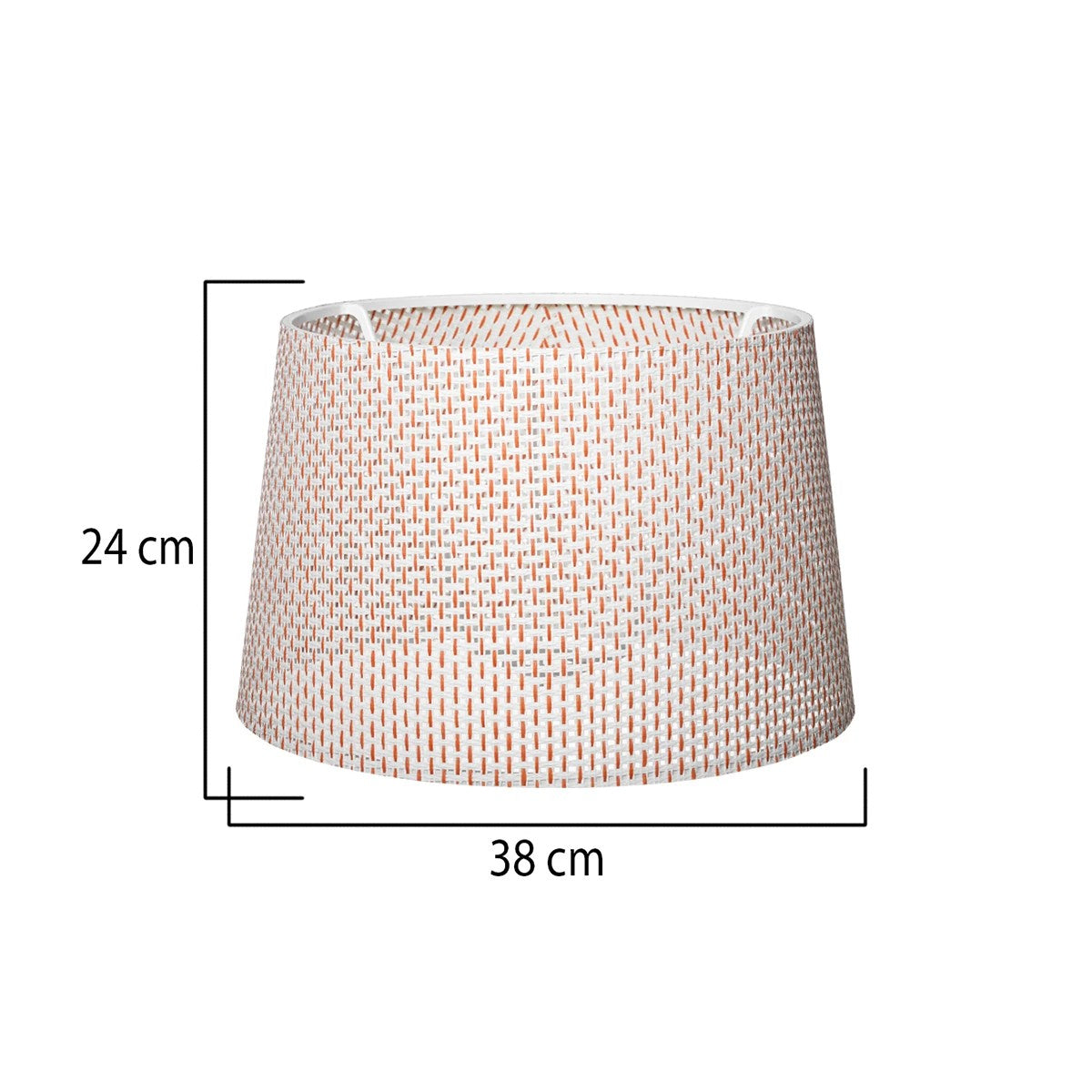 COVER 203-0263 Μοντέρνο Φωτιστικό Καπέλο Μπεζ Διάτρητο Ύφασμα - Μ38 x Π38 x Υ30