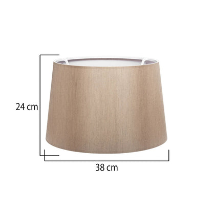 COVER 203-0267 Μοντέρνο Φωτιστικό Καπέλο Καφέ Ύφασμα - Μ38 x Π38 x Υ30