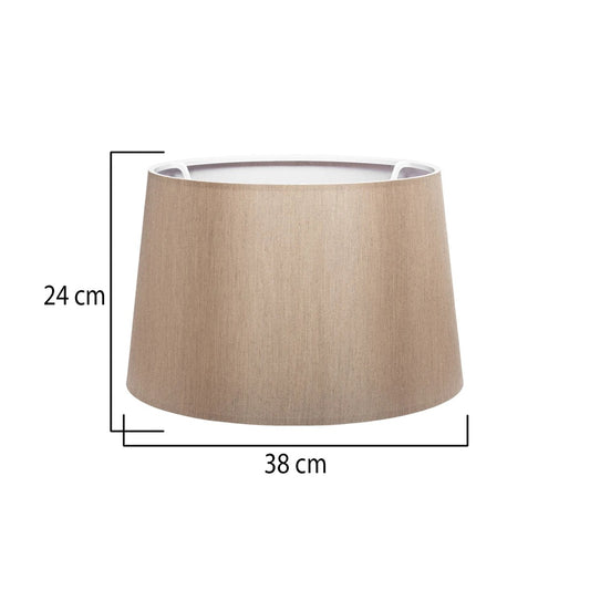 COVER 203-0267 Μοντέρνο Φωτιστικό Καπέλο Καφέ Ύφασμα - Μ38 x Π38 x Υ30