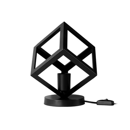 DISE 203-0272 Μοντέρνο Eπιτραπέζιο Φωτιστικό Μονόφωτο 1 x E27 IP20 Μαύρο Πλαστικό - Μ28 x Π28 x Υ29cm