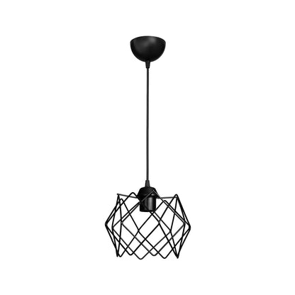 VORTEX 203-0277 Μοντέρνο Κρεμαστό Φωτιστικό Οροφής με Ντουί 1 x E27 AC 220-240V IP20 - Μαύρο - Μ23.5 x Π23.5 x Υ20