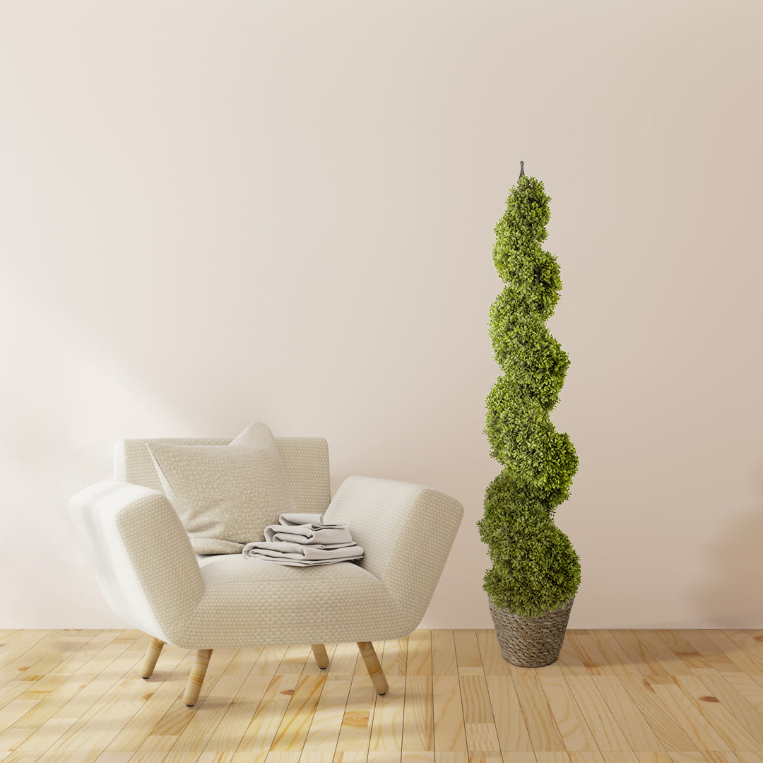 BUXUS SPIRAL 20402 Τεχνητό Διακοσμητικό Φυτό Σπιράλ Πυξός Υ150cm