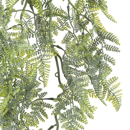 FERN HANGING BRANCH 20413 Τεχνητό Διακοσμητικό Κρεμαστό Φυτό Φτέρη Υ89cm