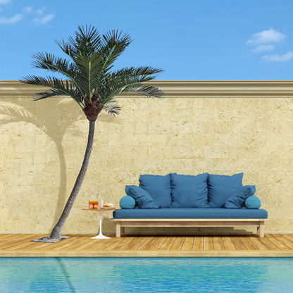 CURVED COCONUT PALM TREE 20443 Τεχνητό Διακοσμητικό Κυρτό Φοινικόδεντρο Κοκοφοίνικας Εξωτερικού Χώρου IP68 UV Certified Protection Υ400cm