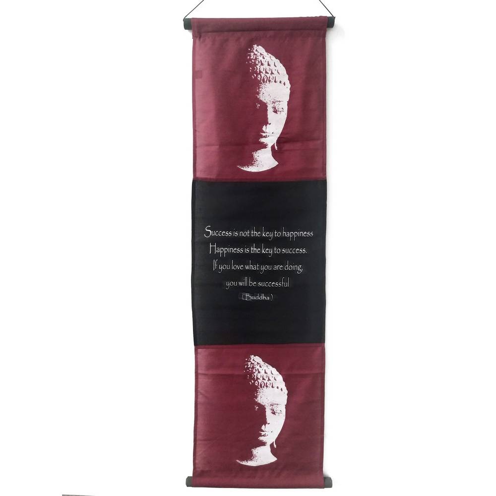 Διακοσμητικό Τοίχου Καδράκι με Όμορφα Χρώματα Σκούρο Καφετί Κόκκινο 37x119εκ