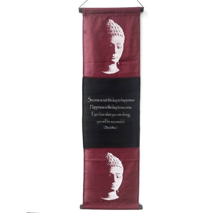 Διακοσμητικό Τοίχου Καδράκι με Όμορφα Χρώματα Σκούρο Καφετί Κόκκινο 37x119εκ