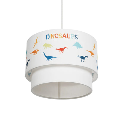 DINO 204-0006 Παιδικό Κρεμαστό Φωτιστικό Οροφής με Ντουί 1 x E27 AC 220-240V IP20 - Πολύχρωμο - Μ30 x Π30 x Υ24