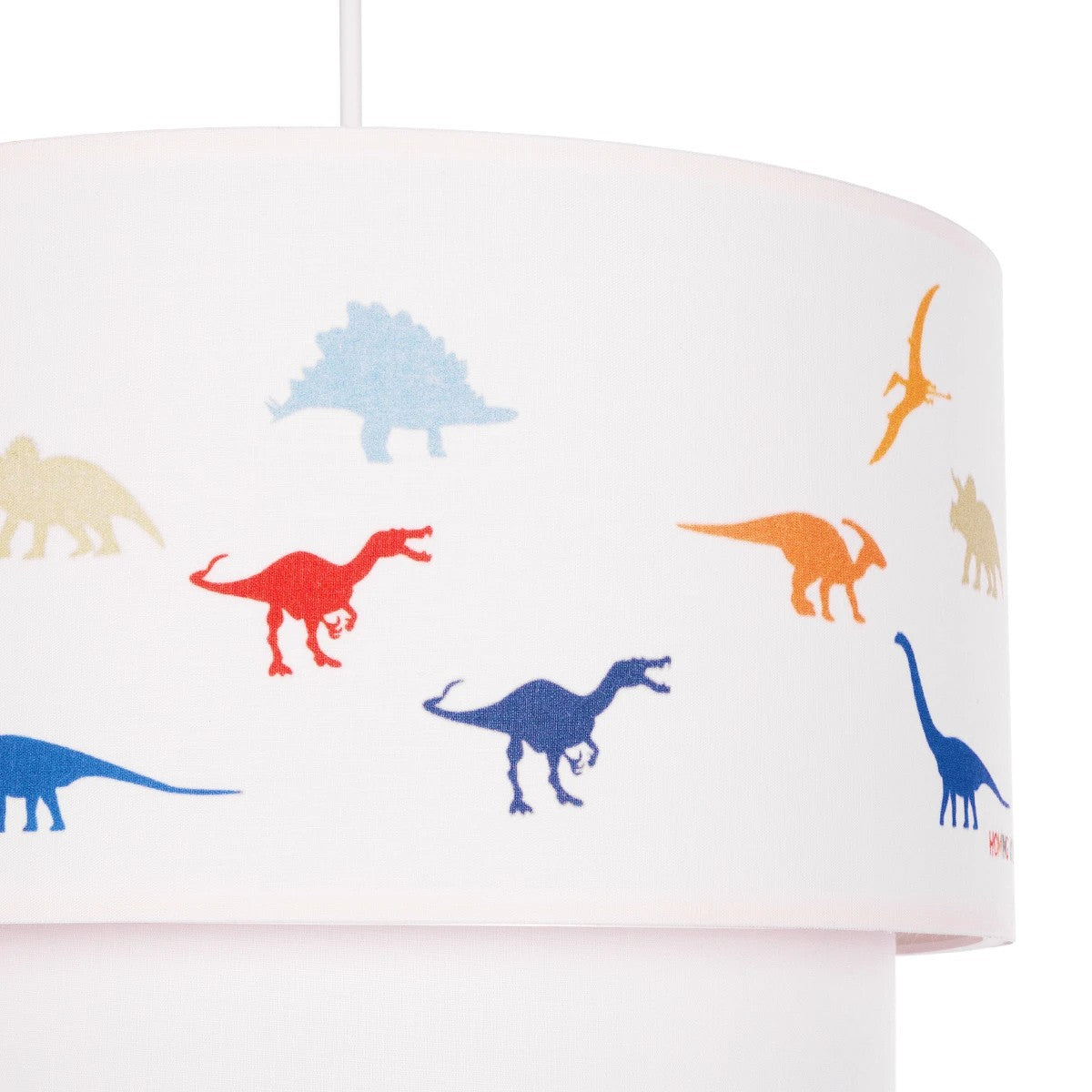 DINO 204-0006 Παιδικό Κρεμαστό Φωτιστικό Οροφής με Ντουί 1 x E27 AC 220-240V IP20 - Πολύχρωμο - Μ30 x Π30 x Υ24