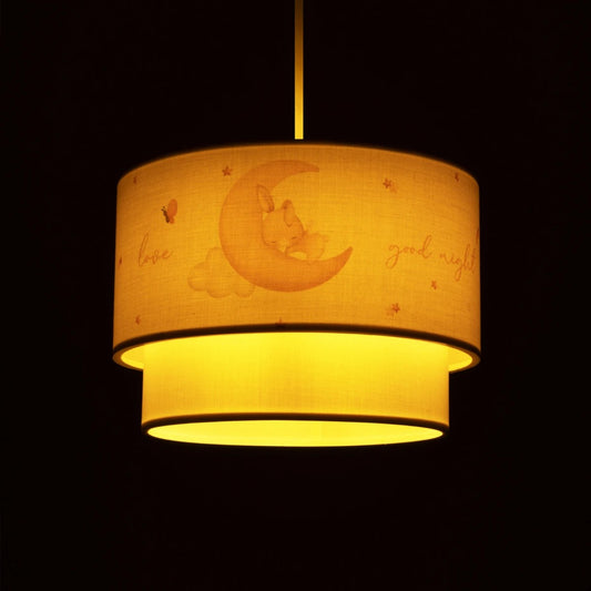 MOON 204-0011 Παιδικό Κρεμαστό Φωτιστικό Οροφής με Ντουί 1 x E27 AC 220-240V IP20 - Πολύχρωμο - Μ30 x Π30 x Υ24