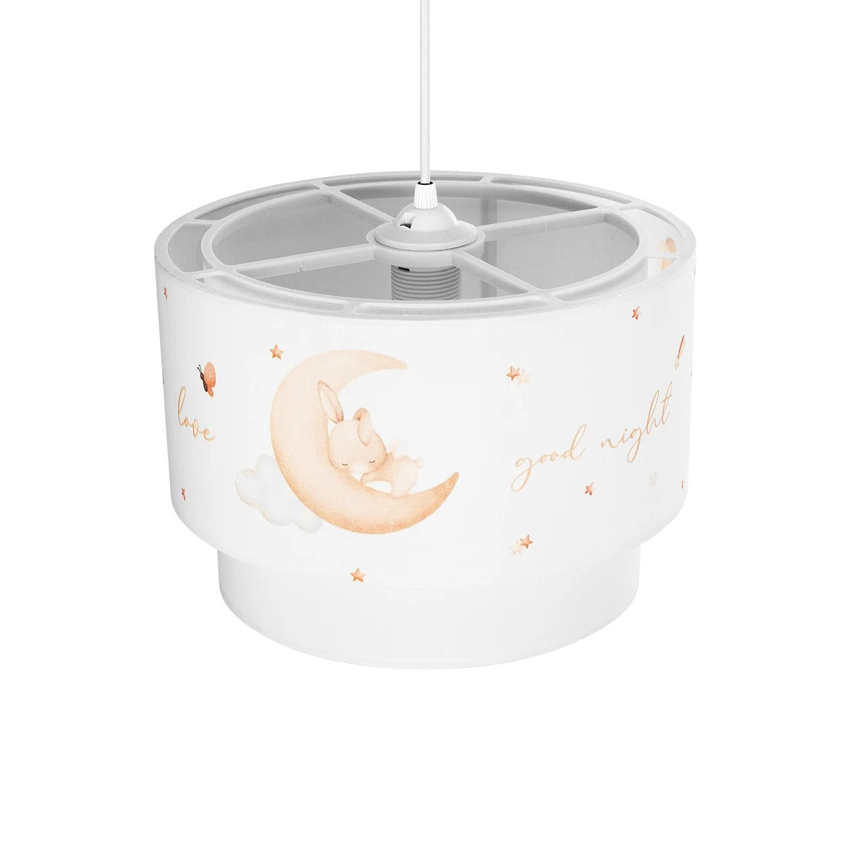 MOON 204-0011 Παιδικό Κρεμαστό Φωτιστικό Οροφής με Ντουί 1 x E27 AC 220-240V IP20 - Πολύχρωμο - Μ30 x Π30 x Υ24