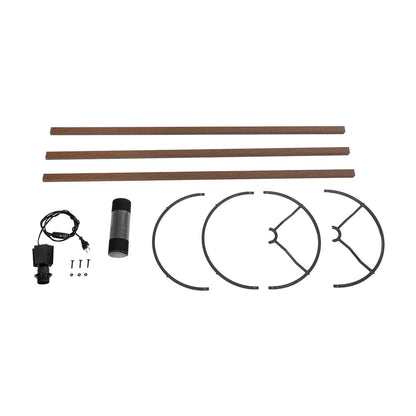 SAGA 204-0038 Μοντέρνο Eπιδαπέδιο Φωτιστικό Μονόφωτο 1 x E27 IP20 Καφέ Ξύλο με Μαύρο Ύφασμα - Μ38 x Π38 x Υ140