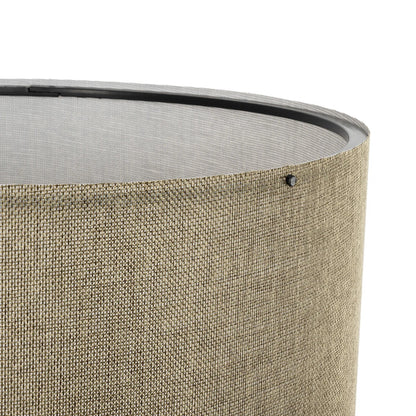 SAGA 204-0047 Μοντέρνο Eπιδαπέδιο Φωτιστικό Μονόφωτο 1 x E27 IP20 Μπεζ Ξύλο με Πράσινο Ύφασμα - Μ38 x Π38 x Υ140