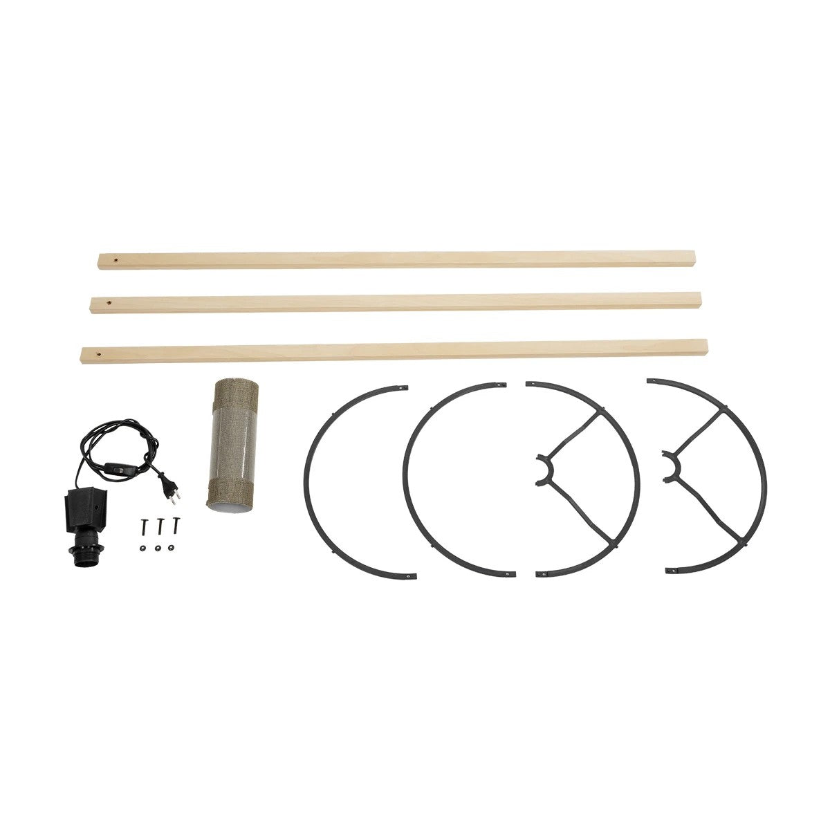 SAGA 204-0047 Μοντέρνο Eπιδαπέδιο Φωτιστικό Μονόφωτο 1 x E27 IP20 Μπεζ Ξύλο με Πράσινο Ύφασμα - Μ38 x Π38 x Υ140