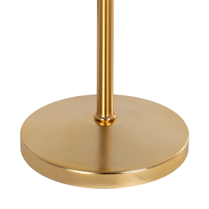 GLOSSY 204-0056 Μοντέρνο Επιτραπέζιο Φωτιστικό Πορτατίφ με Ντουί 1 x E14 AC 220-240V IP20 - Χρυσό & Μαύρο - Μ14 x Π14 x Υ36