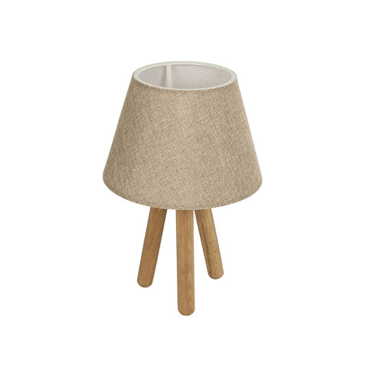 CAP 204-0067 Μοντέρνο Επιτραπέζιο Φωτιστικό Πορτατίφ με Ντουί 1 x E27 AC 220-240V IP20 - Καφέ & Μπεζ - Μ22 x Π22 x Υ33