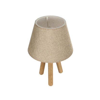 CAP 204-0067 Μοντέρνο Επιτραπέζιο Φωτιστικό Πορτατίφ με Ντουί 1 x E27 AC 220-240V IP20 - Καφέ & Μπεζ - Μ22 x Π22 x Υ33