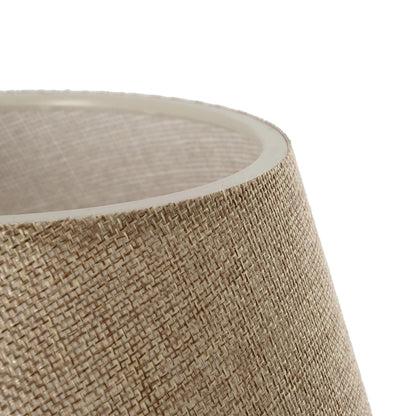 CAP 204-0067 Μοντέρνο Επιτραπέζιο Φωτιστικό Πορτατίφ με Ντουί 1 x E27 AC 220-240V IP20 - Καφέ & Μπεζ - Μ22 x Π22 x Υ33