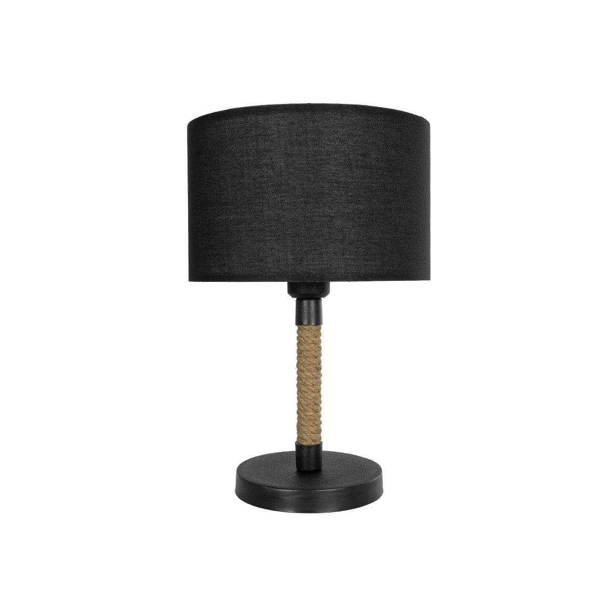 STRING 204-0072 Μοντέρνο Επιτραπέζιο Φωτιστικό Πορτατίφ με Ντουί 1 x E27 AC 220-240V IP20 - Μαύρο & Μπεζ - Μ24 x Π24 x Υ37