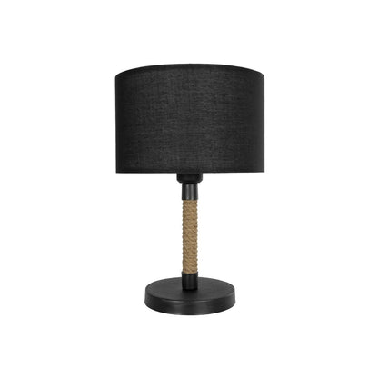 STRING 204-0072 Μοντέρνο Επιτραπέζιο Φωτιστικό Πορτατίφ με Ντουί 1 x E27 AC 220-240V IP20 - Μαύρο & Μπεζ - Μ24 x Π24 x Υ37