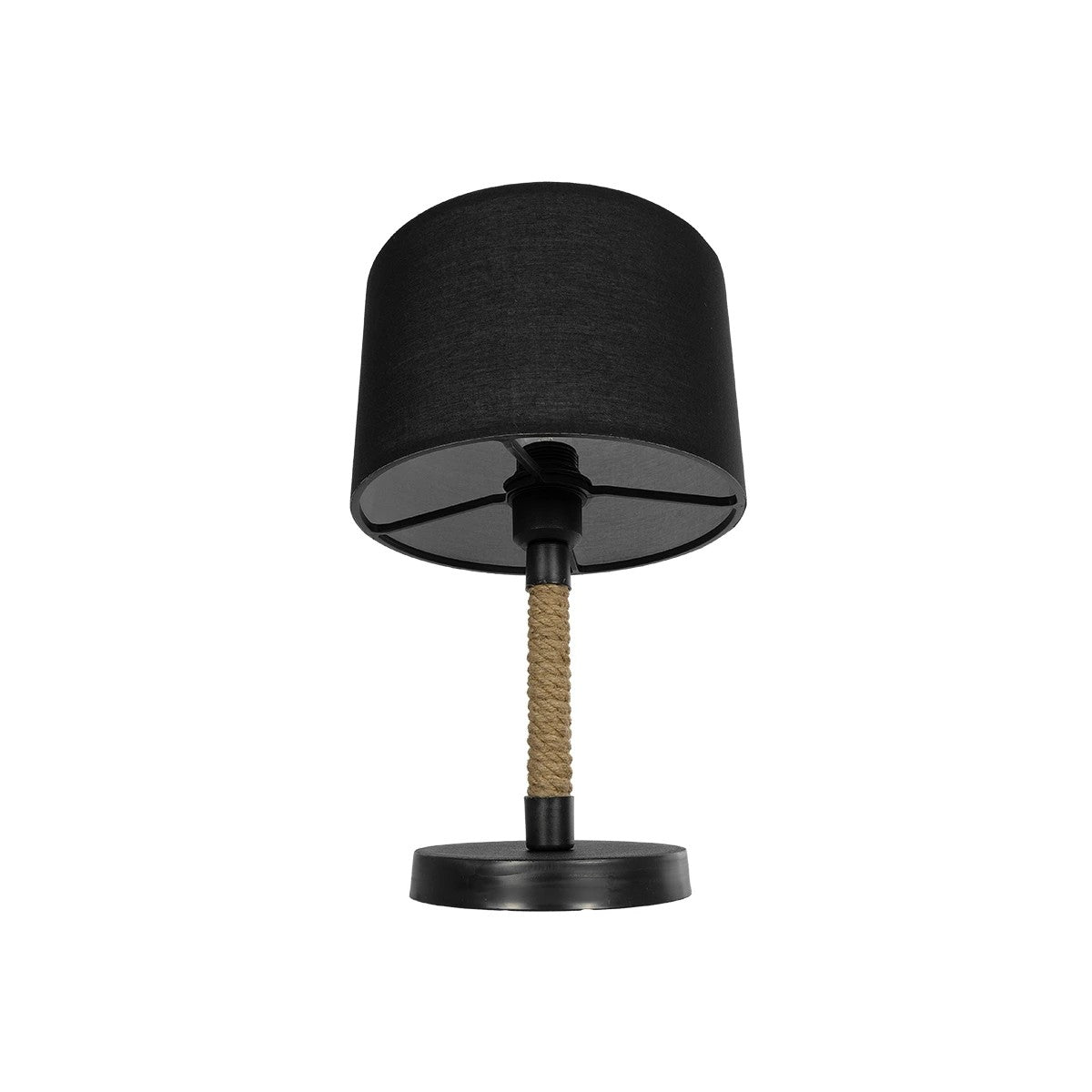 STRING 204-0072 Μοντέρνο Επιτραπέζιο Φωτιστικό Πορτατίφ με Ντουί 1 x E27 AC 220-240V IP20 - Μαύρο & Μπεζ - Μ24 x Π24 x Υ37