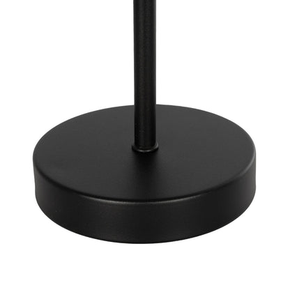 LARA 204-0073 Μοντέρνο Επιτραπέζιο Φωτιστικό Πορτατίφ με Ντουί 1 x E27 AC 220-240V IP20 - Μαύρο & Μπεζ - Μ22 x Π22 x Υ34