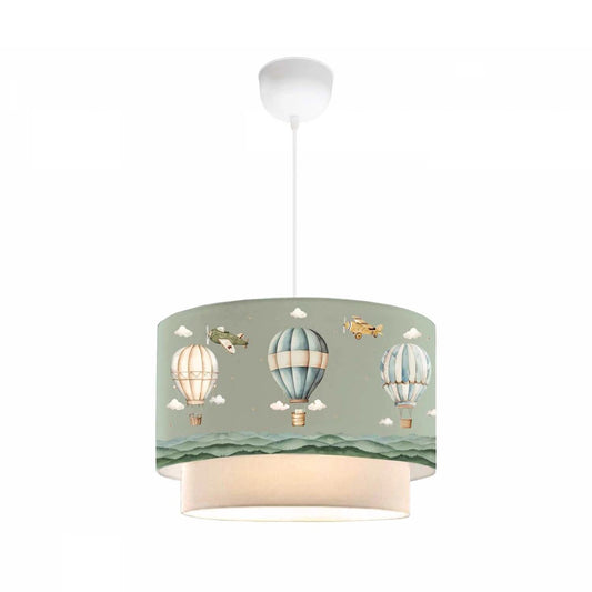 BALLON 204-0120 Παιδικό Κρεμαστό Φωτιστικό Φιγούρα Μονόφωτο 1 x E27 IP20 Πολύχρωμο Ύφασμα - Μ30 x Π30 x Υ70cm