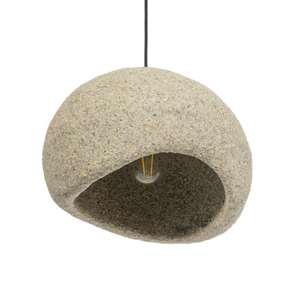 STONE 204-0123 Μοντέρνο Κρεμαστό Φωτιστικό Οροφής με Ντουί 1 x E27 AC 220-240V IP20 - Μπεζ - Μ35 x Π31 x Υ26