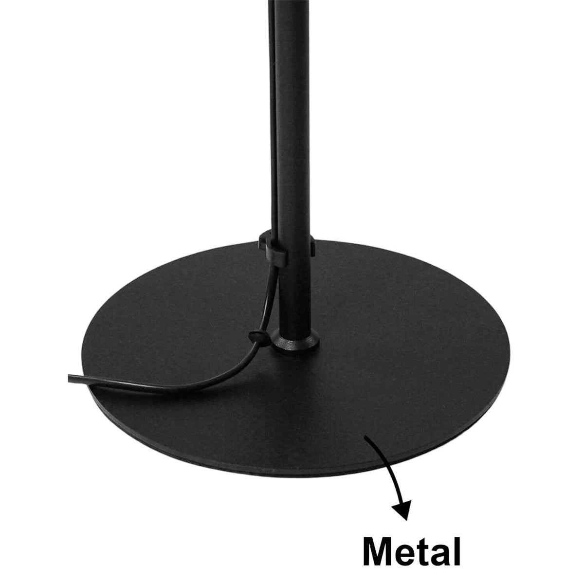 FLY 204-0127 Μοντέρνο Eπιδαπέδιο Φωτιστικό Μονόφωτο 1 x E27 IP20 Μαύρο & Χρυσό Μέταλλο με Μπεζ Ύφασμα - Μ38 x Π38 x Υ155