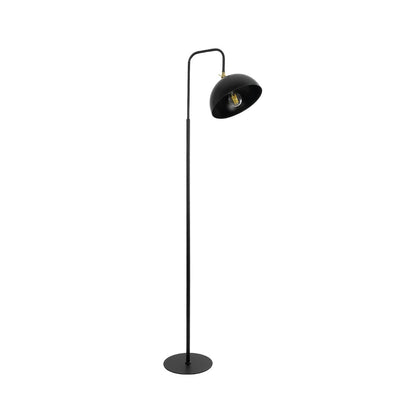 SNAKE 204-0128 Modern Floor Lamp with 1 x E27 AC 220-240V IP20 Socket - Black - L52 x W25 x H154
