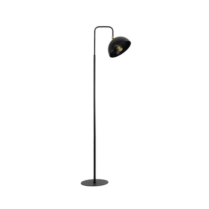 SNAKE 204-0128 Modern Floor Lamp with 1 x E27 AC 220-240V IP20 Socket - Black - L52 x W25 x H154