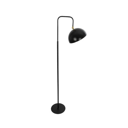 SNAKE 204-0128 Modern Floor Lamp with 1 x E27 AC 220-240V IP20 Socket - Black - L52 x W25 x H154