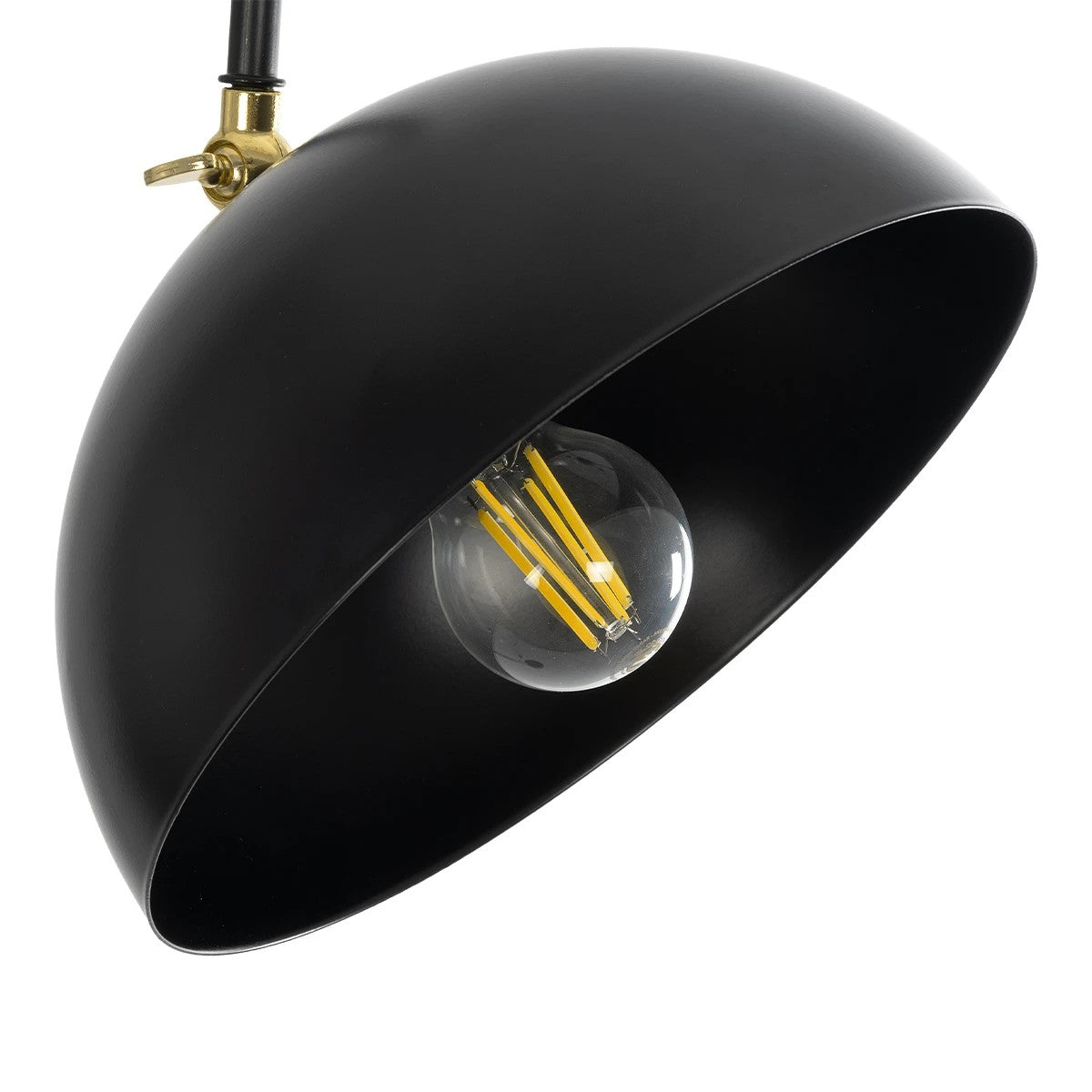 SNAKE 204-0128 Modern Floor Lamp with 1 x E27 AC 220-240V IP20 Socket - Black - L52 x W25 x H154