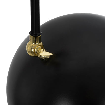 SNAKE 204-0128 Modern Floor Lamp with 1 x E27 AC 220-240V IP20 Socket - Black - L52 x W25 x H154