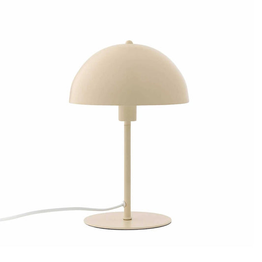 GASCEIO 204-0140 Μοντέρνο Eπιτραπέζιο Φωτιστικό Μονόφωτο 1 x E27 IP20 Μπεζ Μέταλλο - Μ25 x Π25 x Υ39cm