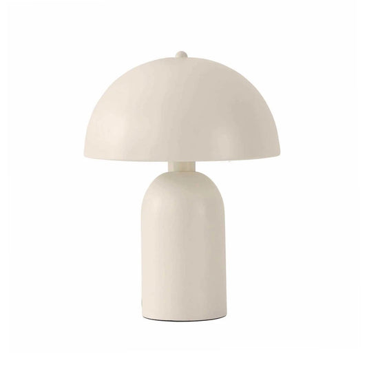 GASCO 204-0149 Μοντέρνο Eπιτραπέζιο Φωτιστικό Μονόφωτο 1 x E27 IP20 Μπεζ Μέταλλο - Μ25 x Π25 x Υ35cm