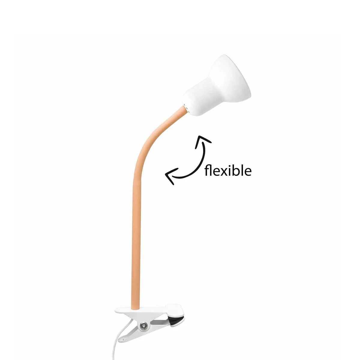 TAVOLO 204-0151 Παιδικό Eπιτραπέζιο Φωτιστικό Μονόφωτο 1 x E27 IP20 Πορτοκαλί & Λευκό Πλαστικό - Μ11 x Π9 x Υ35cm