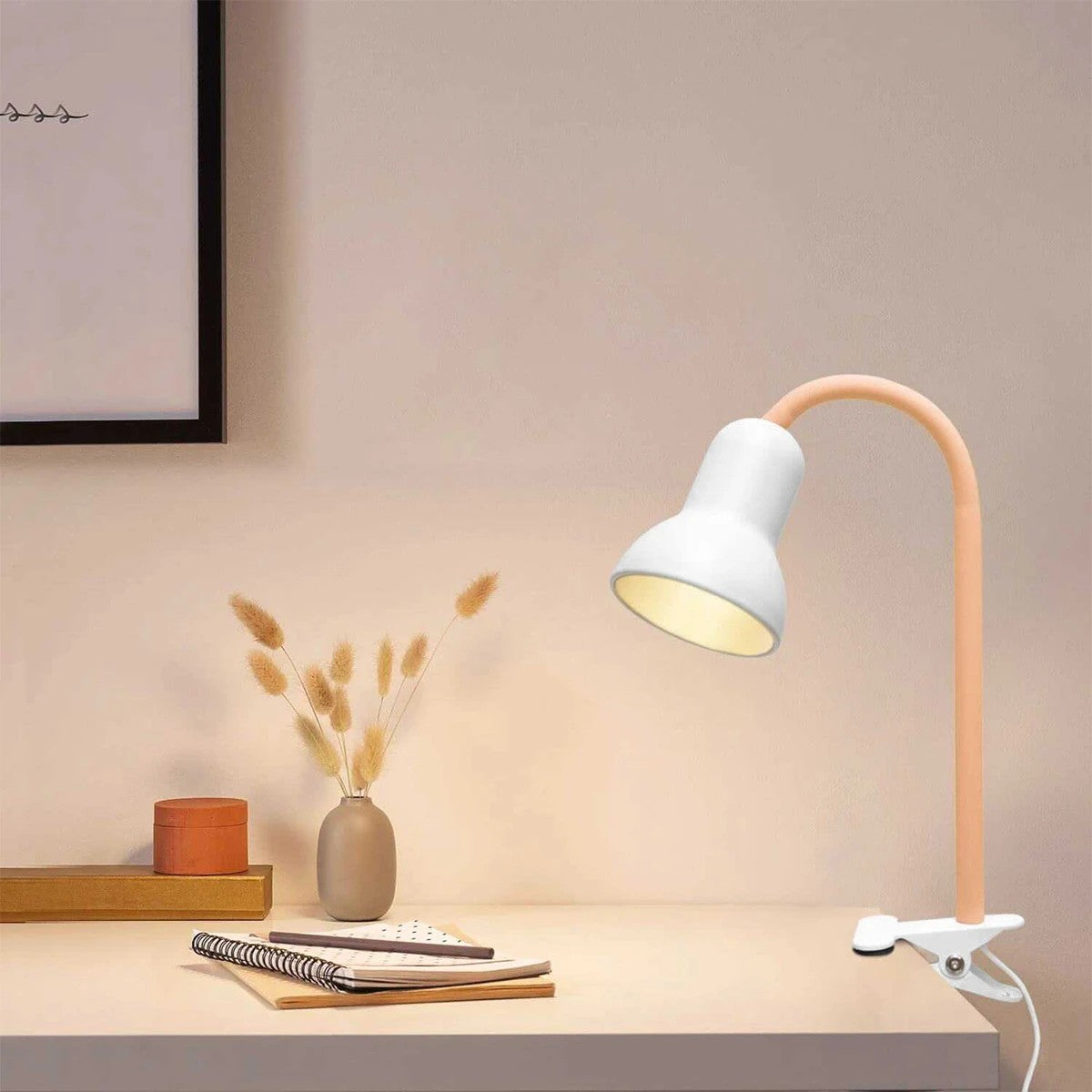 TAVOLO 204-0151 Παιδικό Eπιτραπέζιο Φωτιστικό Μονόφωτο 1 x E27 IP20 Πορτοκαλί & Λευκό Πλαστικό - Μ11 x Π9 x Υ35cm