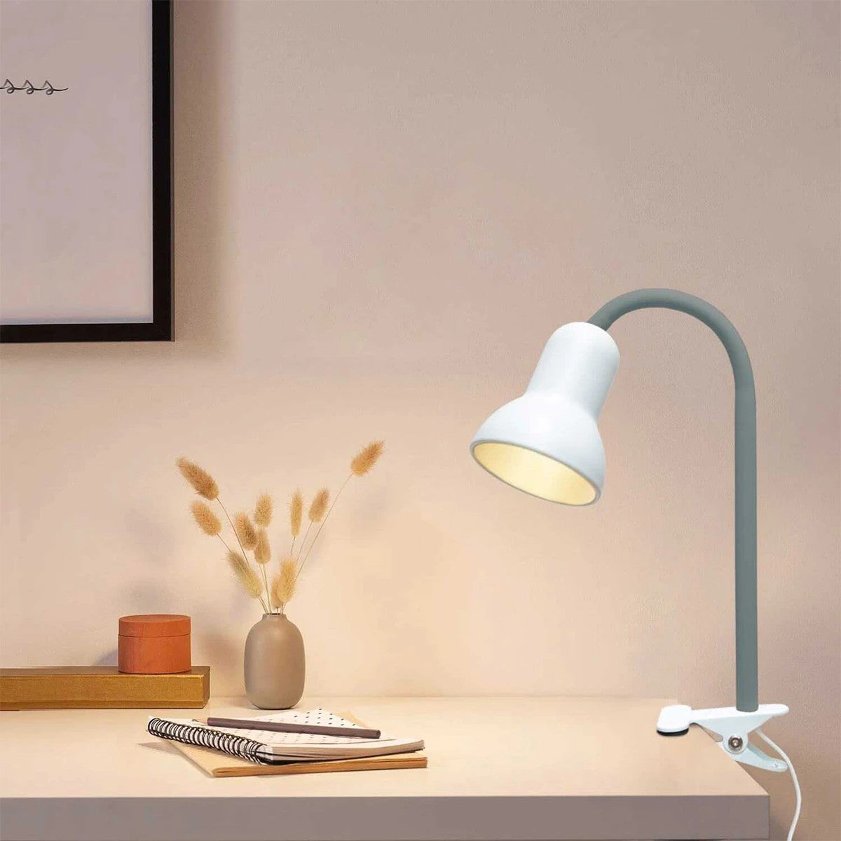 TAVOLO 204-0152 Παιδικό Eπιτραπέζιο Φωτιστικό Μονόφωτο 1 x E27 IP20 Πράσινο & Λευκό Πλαστικό - Μ11 x Π9 x Υ35cm