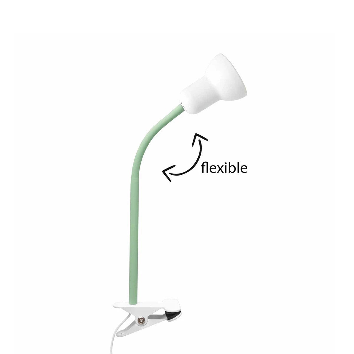 TAVOLO 204-0153 Παιδικό Eπιτραπέζιο Φωτιστικό Μονόφωτο 1 x E27 IP20 Πράσινο & Λευκό Πλαστικό - Μ11 x Π9 x Υ35cm
